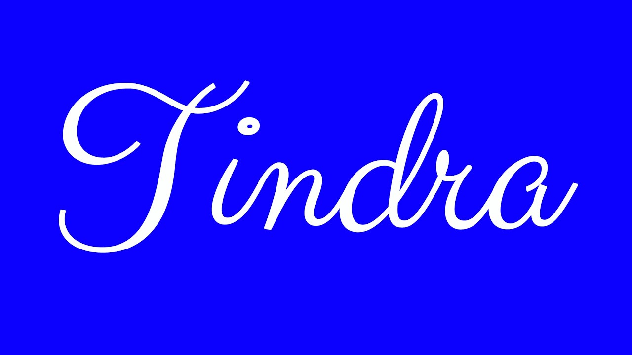 Learn how to Sign the Name Tindra Stylishly in Cursive Writing