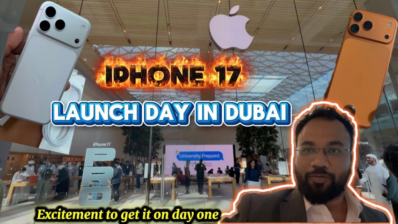 iPhone17  launch day in Dubai mall Apple Store UAE iPhone17promax #iphone17 #iphone17series #iphone