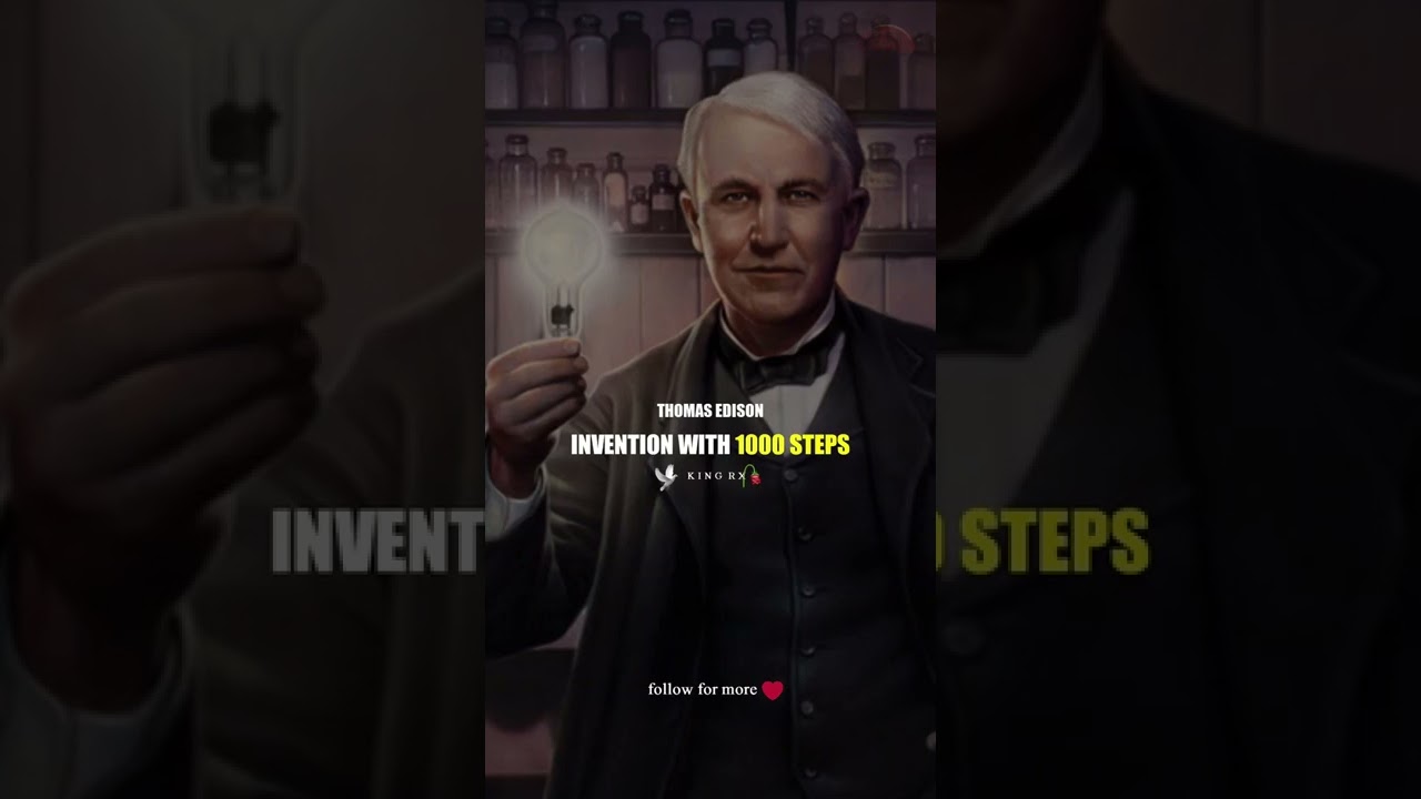 Never give up🔥💪| Thomas Edison Inspiration💪🔥| inspiration quotes#shorts #motivation #billionaire