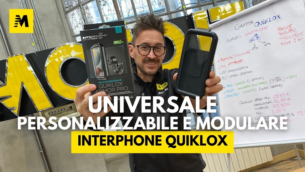 Interphone Quiklox: lo smartphone in moto con sistema personalizzabile e modulare! || Recensito