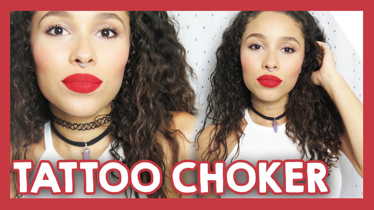 DIY: Como fazer Tattoo Choker, por Luana Silva