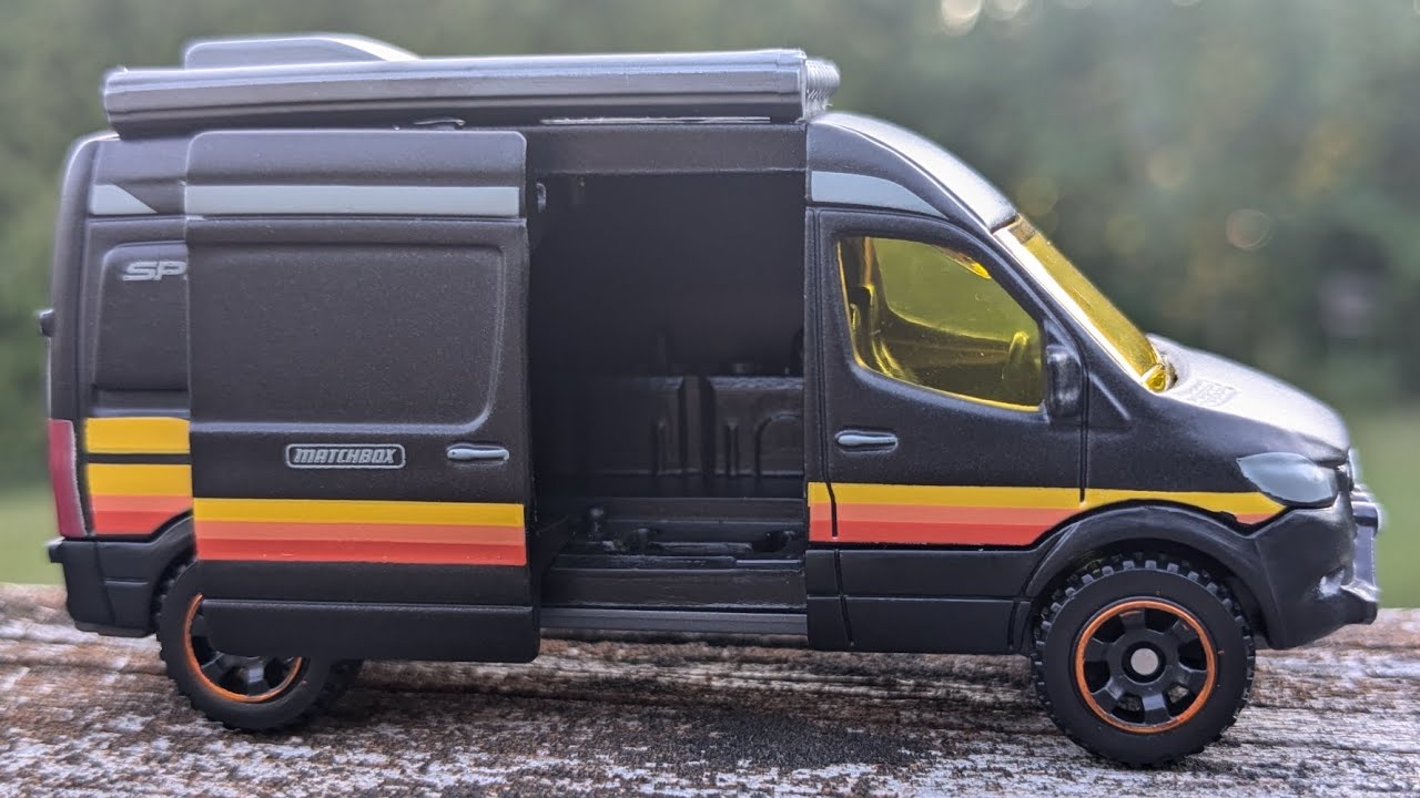 2024 Matchbox Moving Parts Mercedes-Benz Sprinter Camper in black!