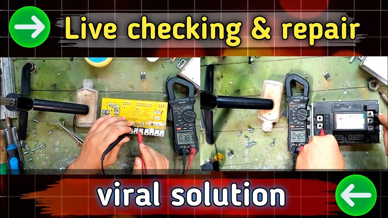 e bike controller live  checking & repair Process || controller MOSFET change ⚡⚡ viral solution⚡⚡