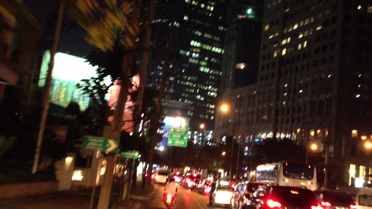 Motorbike taxi ride in Bangkok