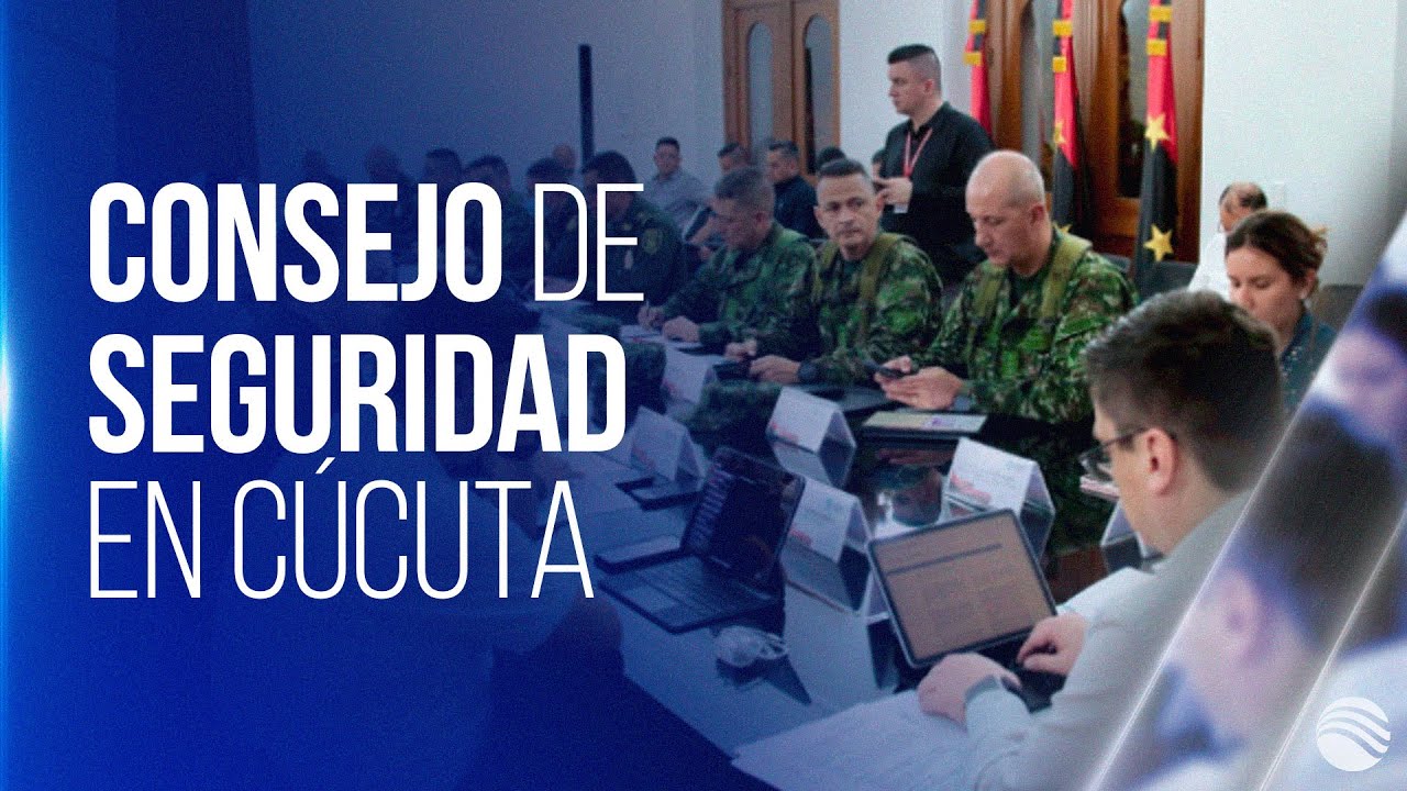 El director de la Policía Nacional, Carlos Triana lideró un consejo de seguridad en Cúcuta