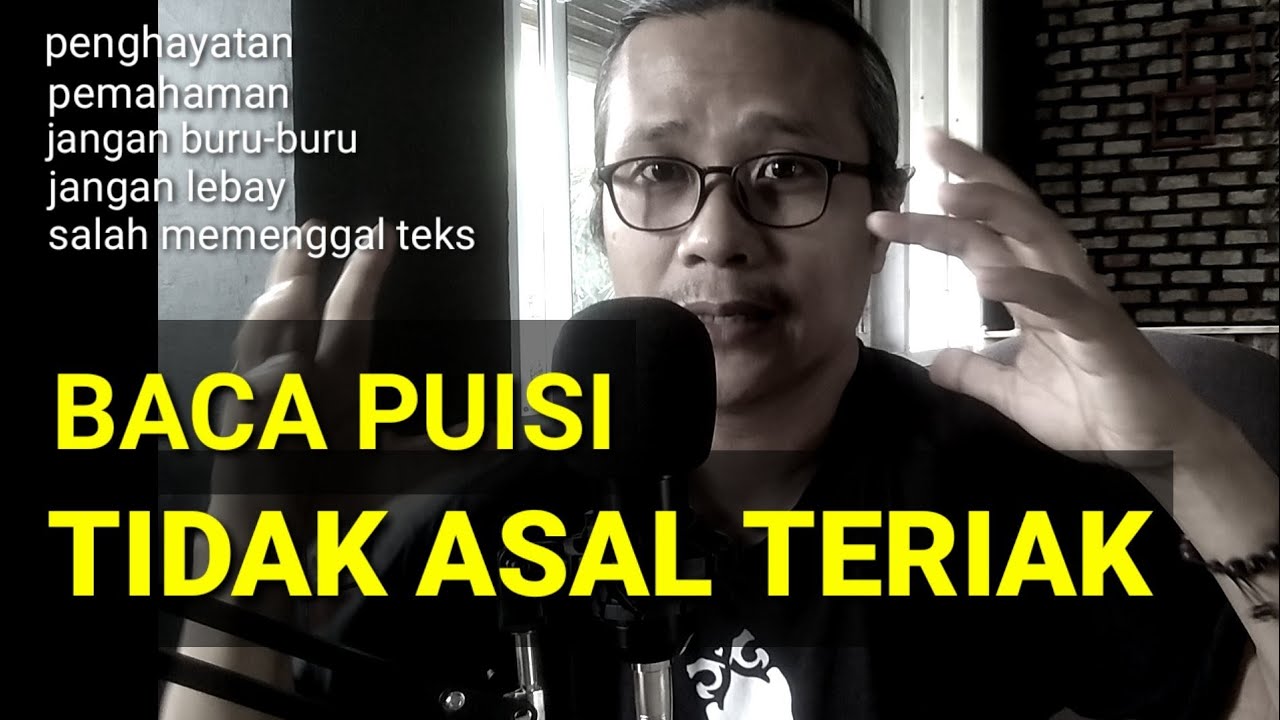 Baca Puisi Gak Harus Teriak-teriak | Evaluasi juri sebuah lomba
