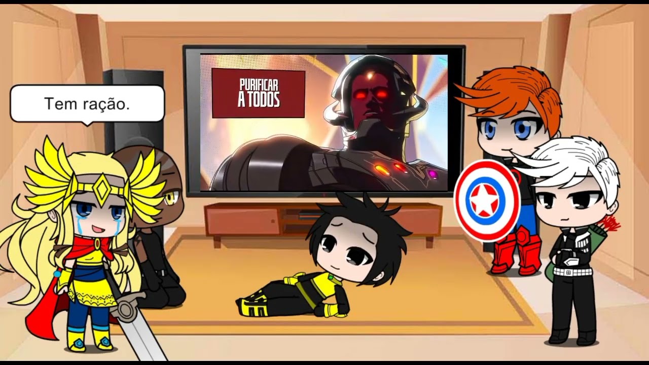 Filhos dos vingadores reagindo ao rap do ultron do infinito.