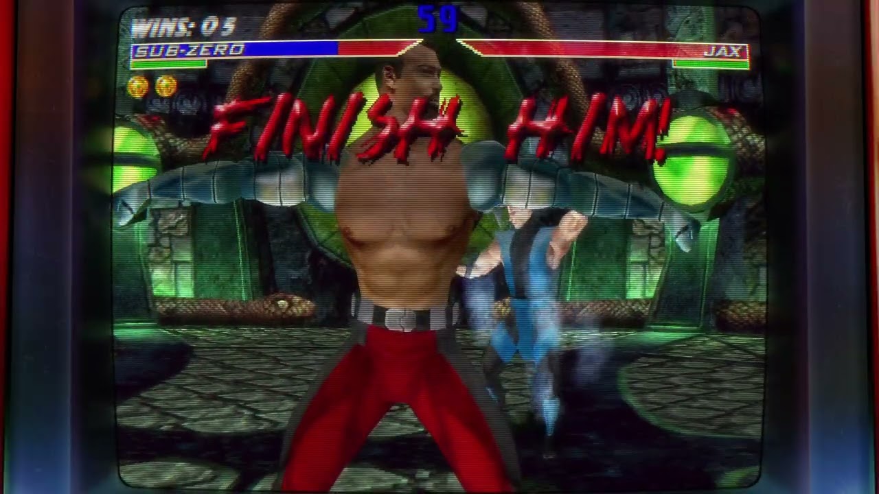 Mortal Kombat  Legacy Kollection mk4 Arcade Sub Zero Run Player 1