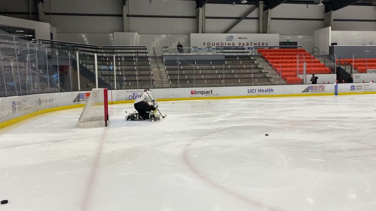 Damian Clara at Day 3 of Anaheim Ducks Development Camp