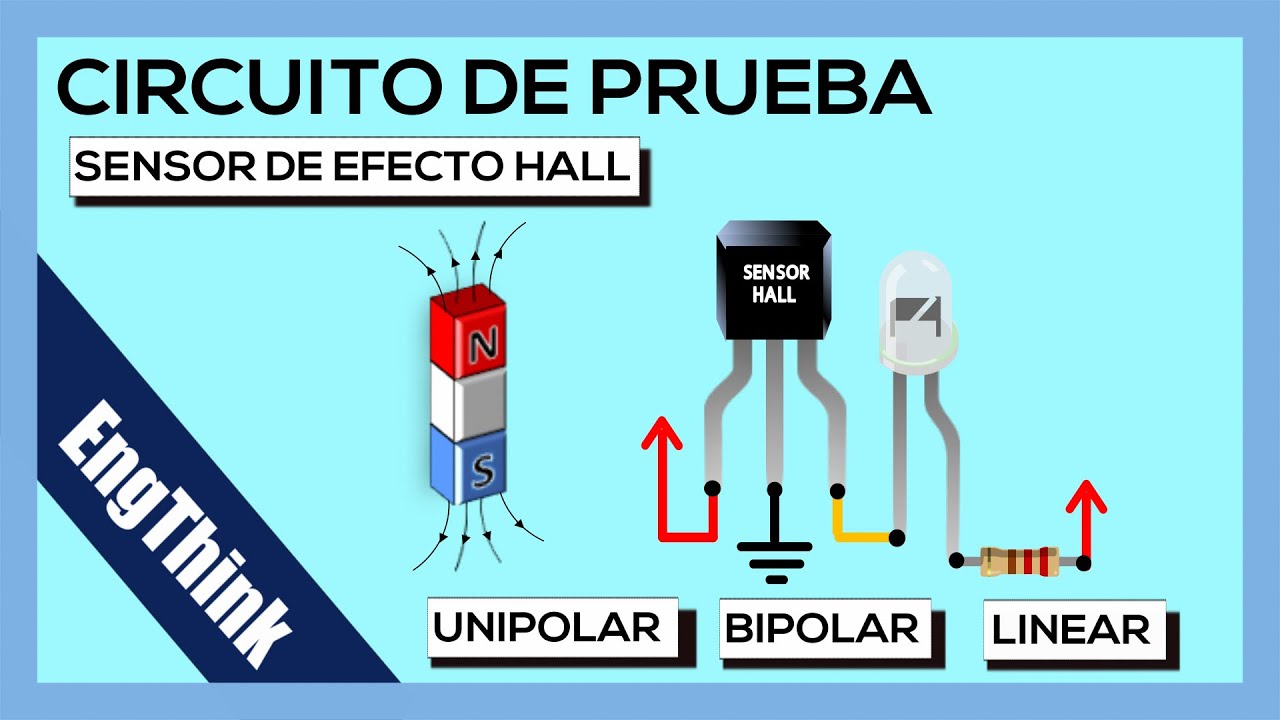Circuito de prueba de sensor de efecto HALL