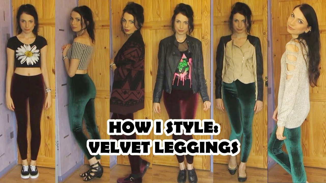 How To Style Velvet Leggings from American Apparel