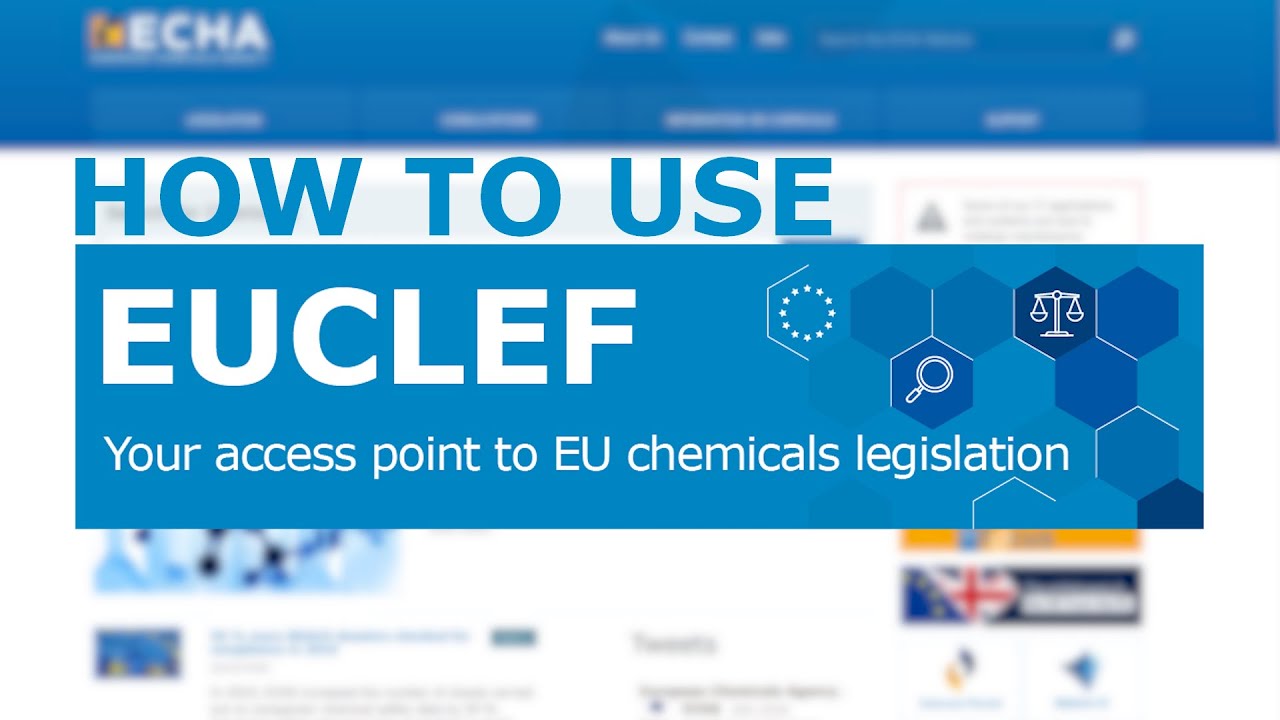 Поиск законодательства ЕС в области химических веществ с помощью EUCLEF