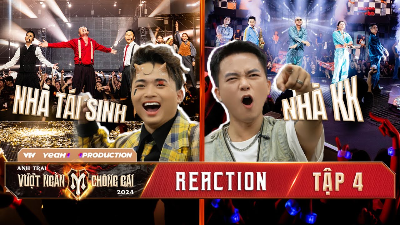 REACTION ANH TRAI VƯỢT NGÀN CHÔNG GAI | Bùi Công Nam, HuyR VỪA HÁT VỪA CƯỜI cùng Nhà KK & Tái Sinh