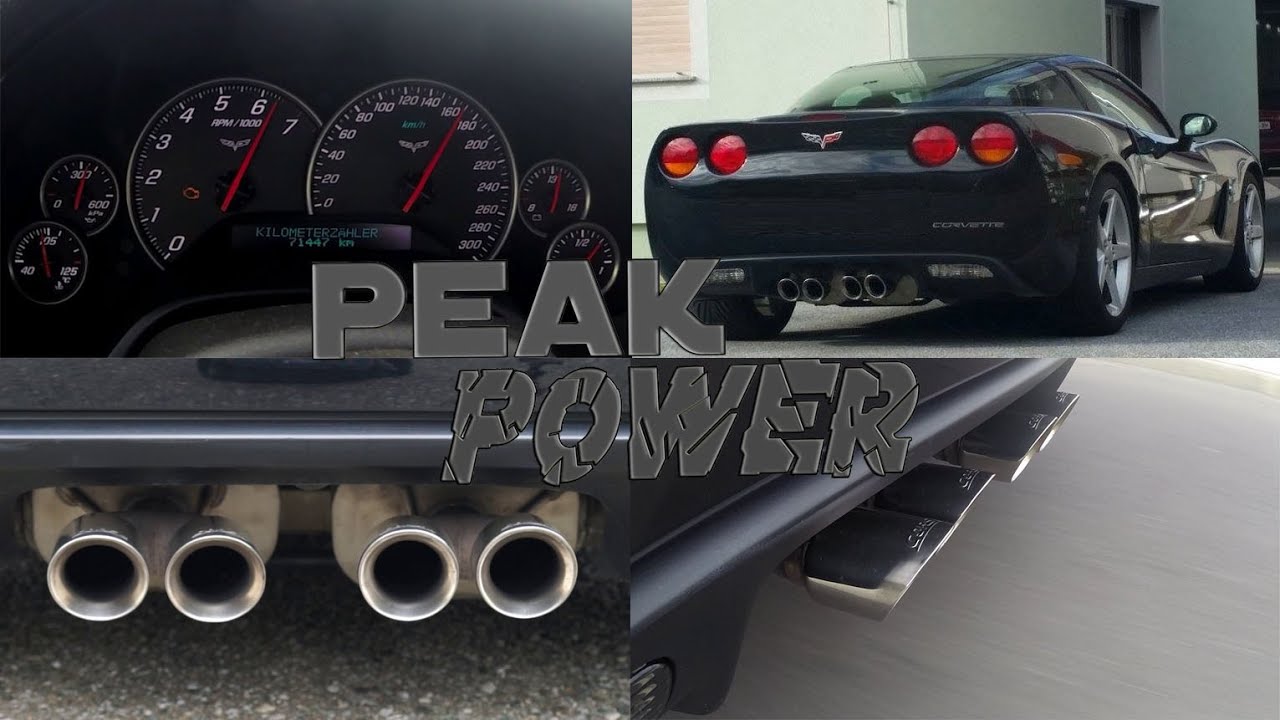 Corvette C6 LS2 corsa exhaust - sound & acceleration