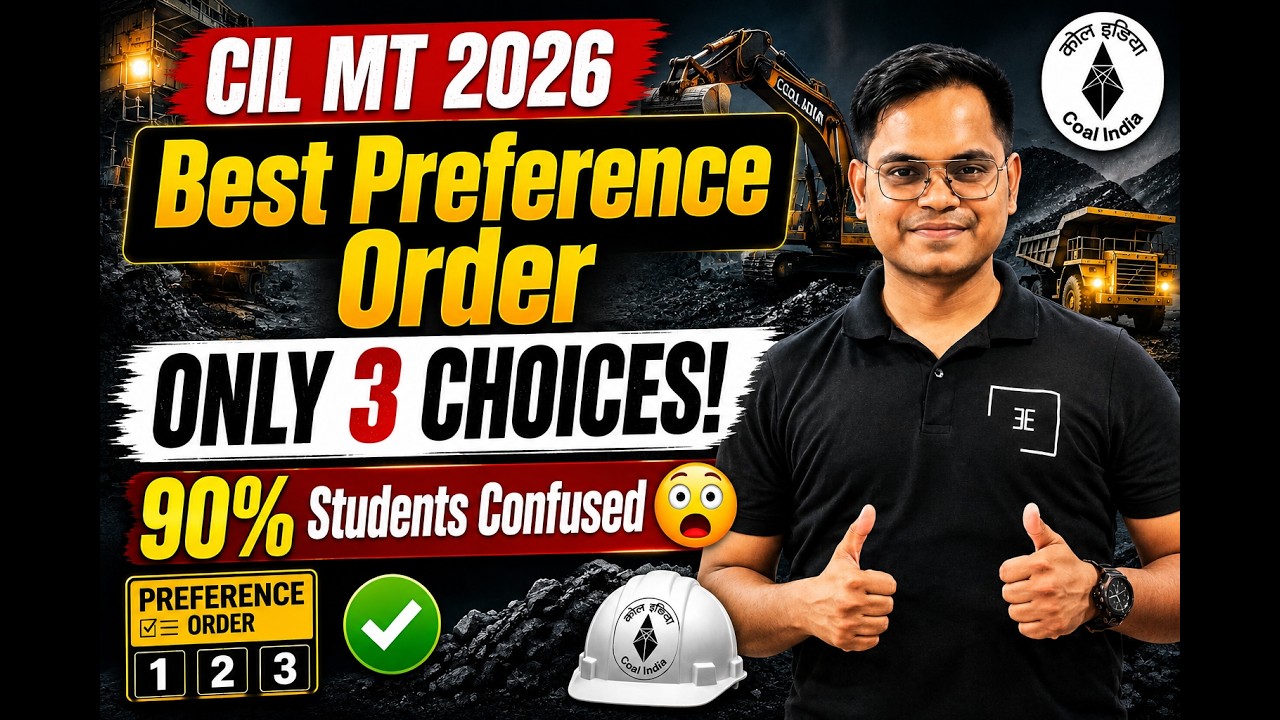 Coal India Recruitment 2026 | Best Post & Subsidiary Preference Choice for CIL MT #coalindia
