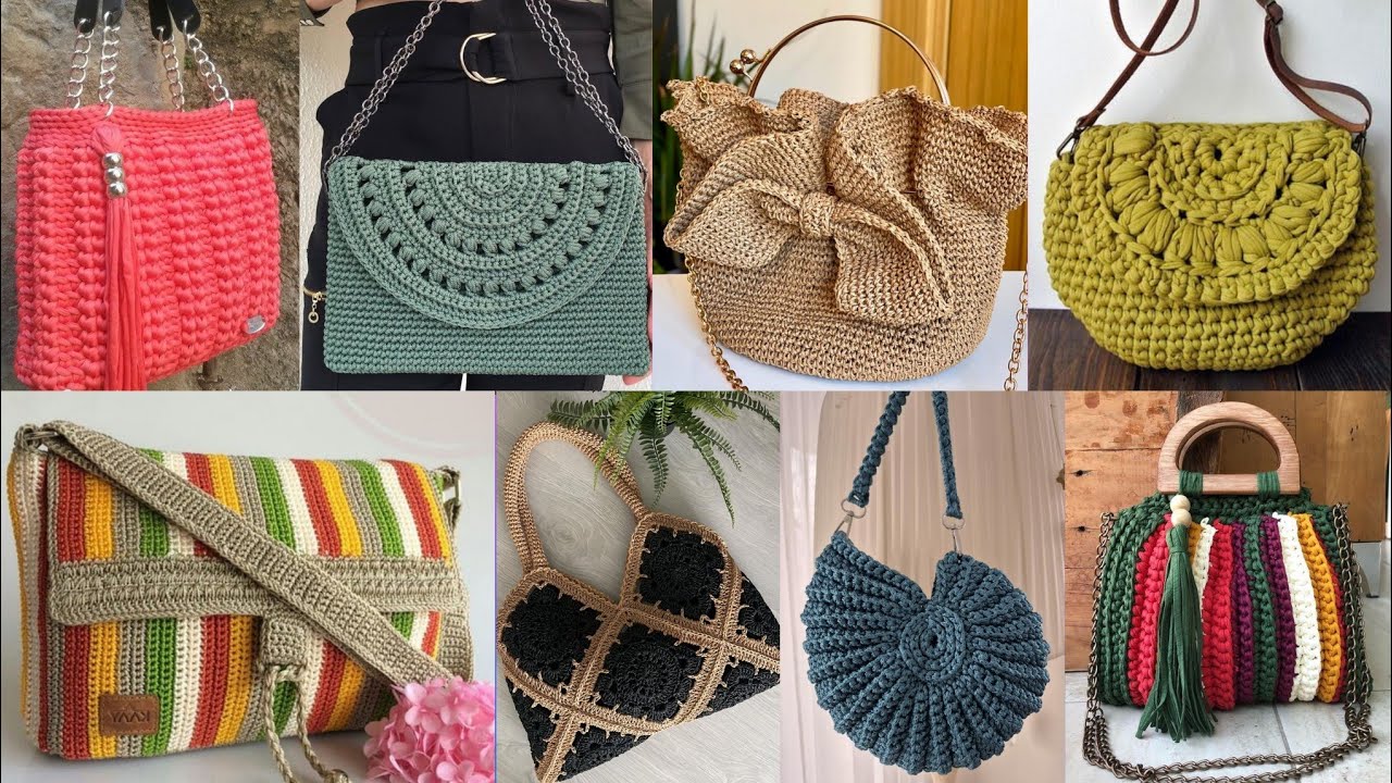 Attractive Crochet handle bag, purse & totebag ideas 2026 