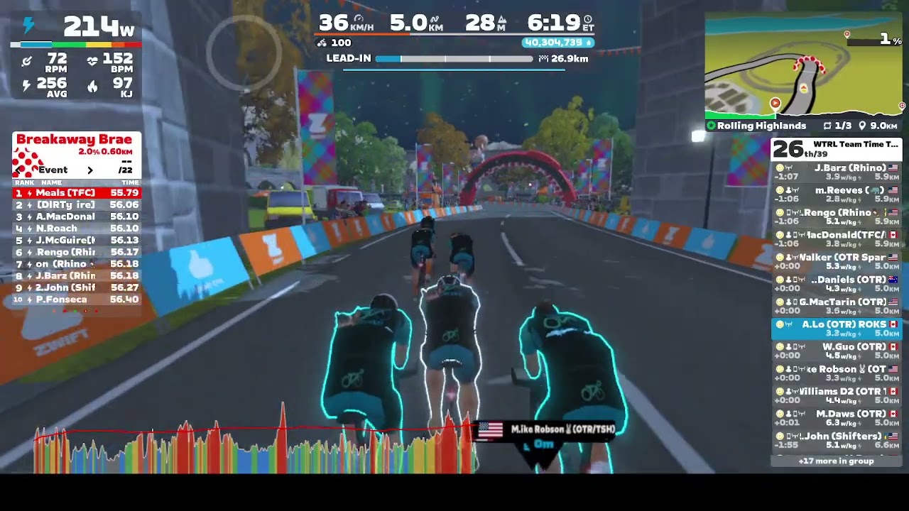 Zwift - TTT: WTRL Team Time Trial - Zone 34 (FRAPPE) on Rolling Highlands in Scotland • 12 Feb 2026