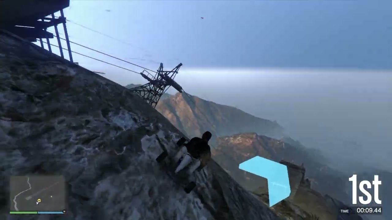 IT ALL GOES DOWNHILL FROM HERE IN THIS GTA 5 STUNT RACES!