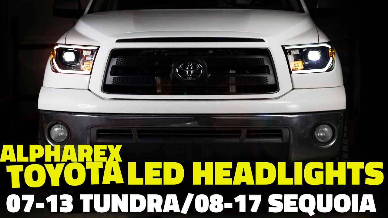 AlphaRex Tundra/Sequoia LUXX LED Headlights Install & Review | 2007-2013 Toyota 08-17 Tundra Sequoia