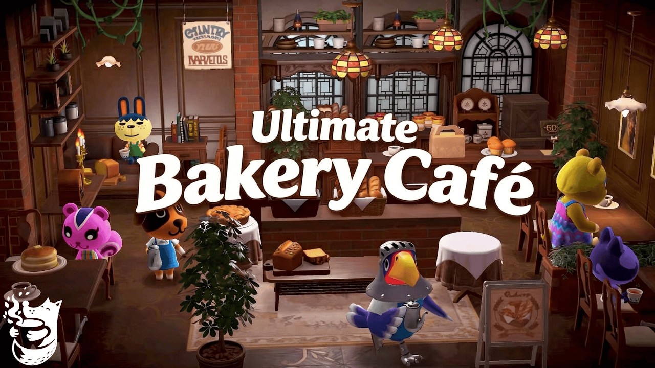 Ultimate Cozy Bakery Café 🍞 Animal Crossing Bread Shop Build | Warm European Coffeehouse Ambience