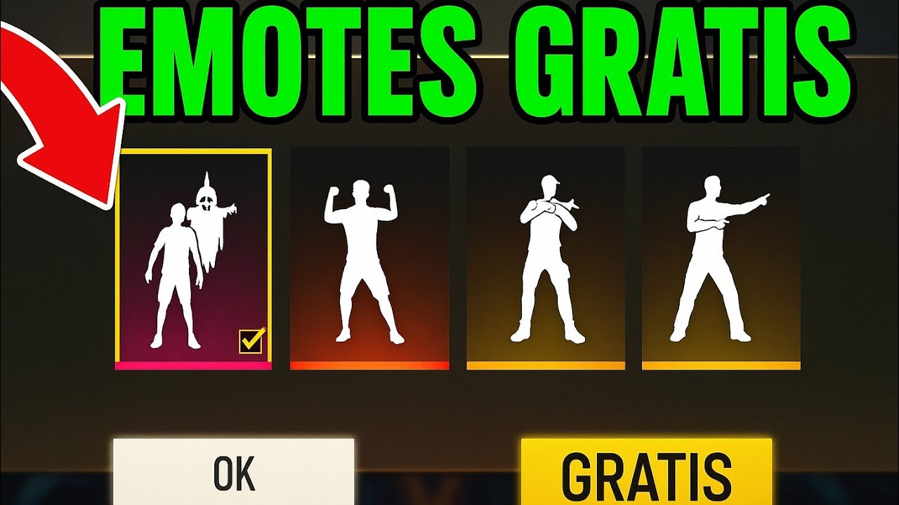 Free Fire: Como CONSEGUIR EMOTES GRÁTIS! (Funciona)