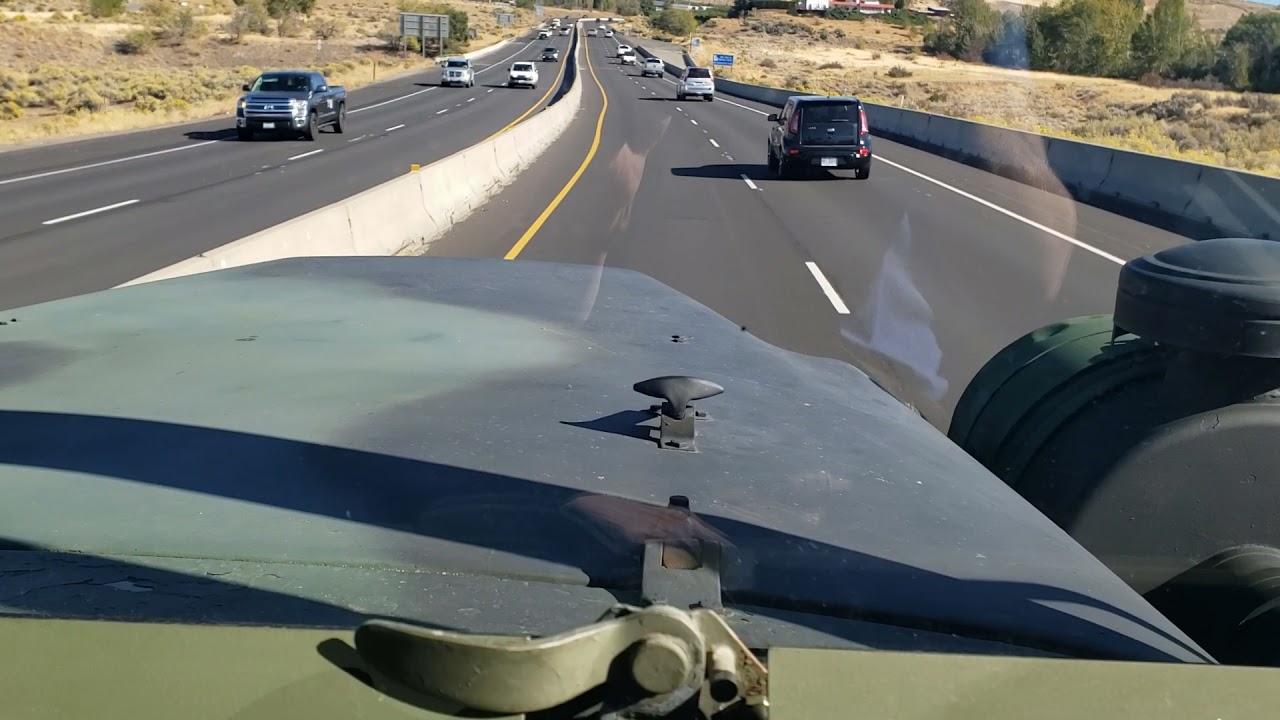 Short ride in a turbo'd M813A1 5-ton 6x6 army truck