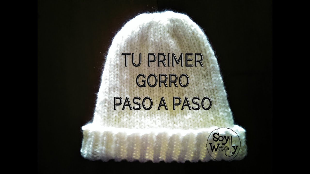 Teje tu primer GORRO: UNISEX, REVERSIBLE y A MEDIDA!