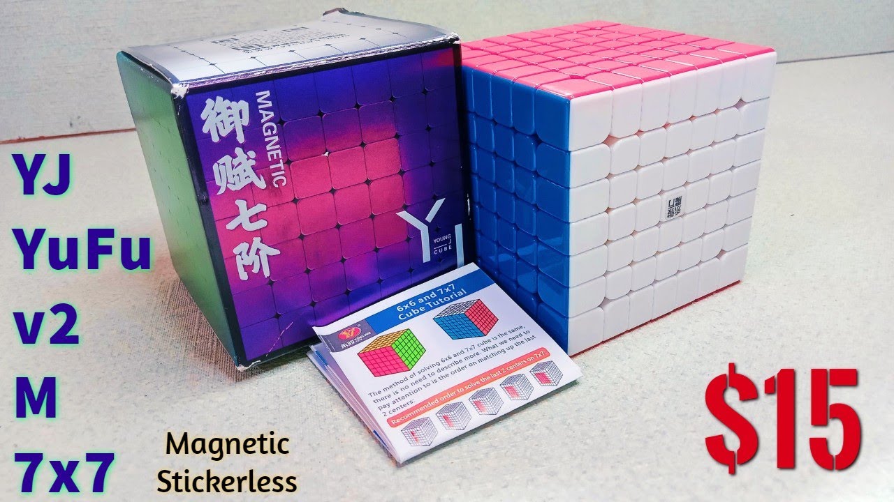 Cube Unboxing & First Impression | YJ YuFu v2 M 7x7 | Magnetic | Sticker less   😍
