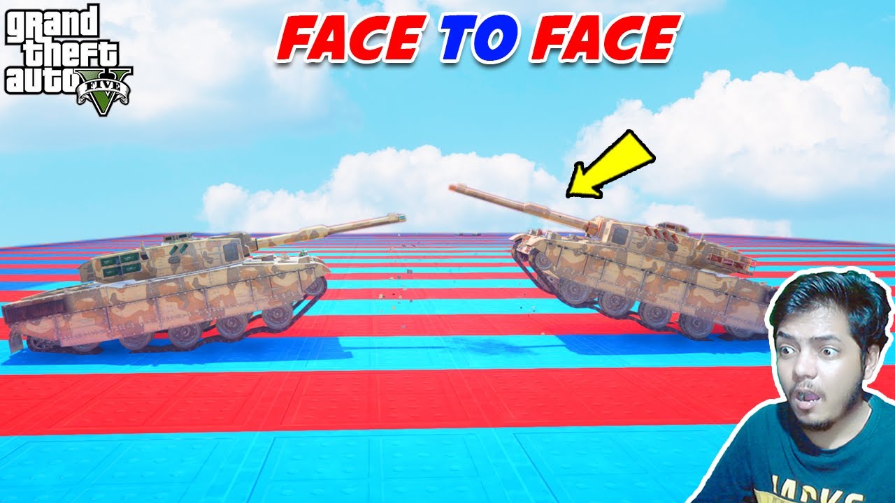 Tank Vs Tank 99.999% People Break Their Hand After This Face to Face Race in GTA 5