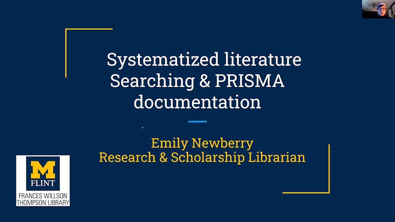 Systematized Literature Searching and PRISMA Documentation