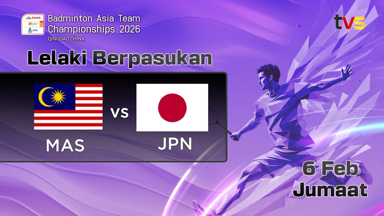 (L) Malaysia VS Japan | Lelaki Berpasukan | Suku Akhir | Badminton Asia Team Championship 2026