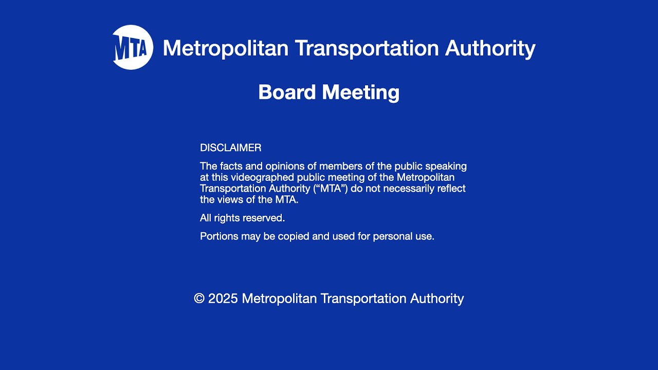 MTA Board - NYCT/Bus Committee Meeting - 12/15/25
