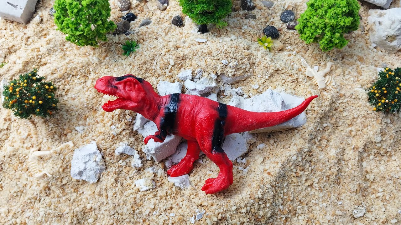 T-rex Toys Fossil For Kids 🦖 | Can You Find T-Rex Bones? 🧐 | Tyrannosaurus Rex Fossil Found ⛏️🦴