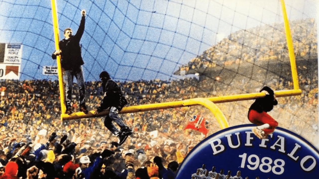 Bills Fans Tear Down Goal Posts After Winning 1988 AFC East Championship