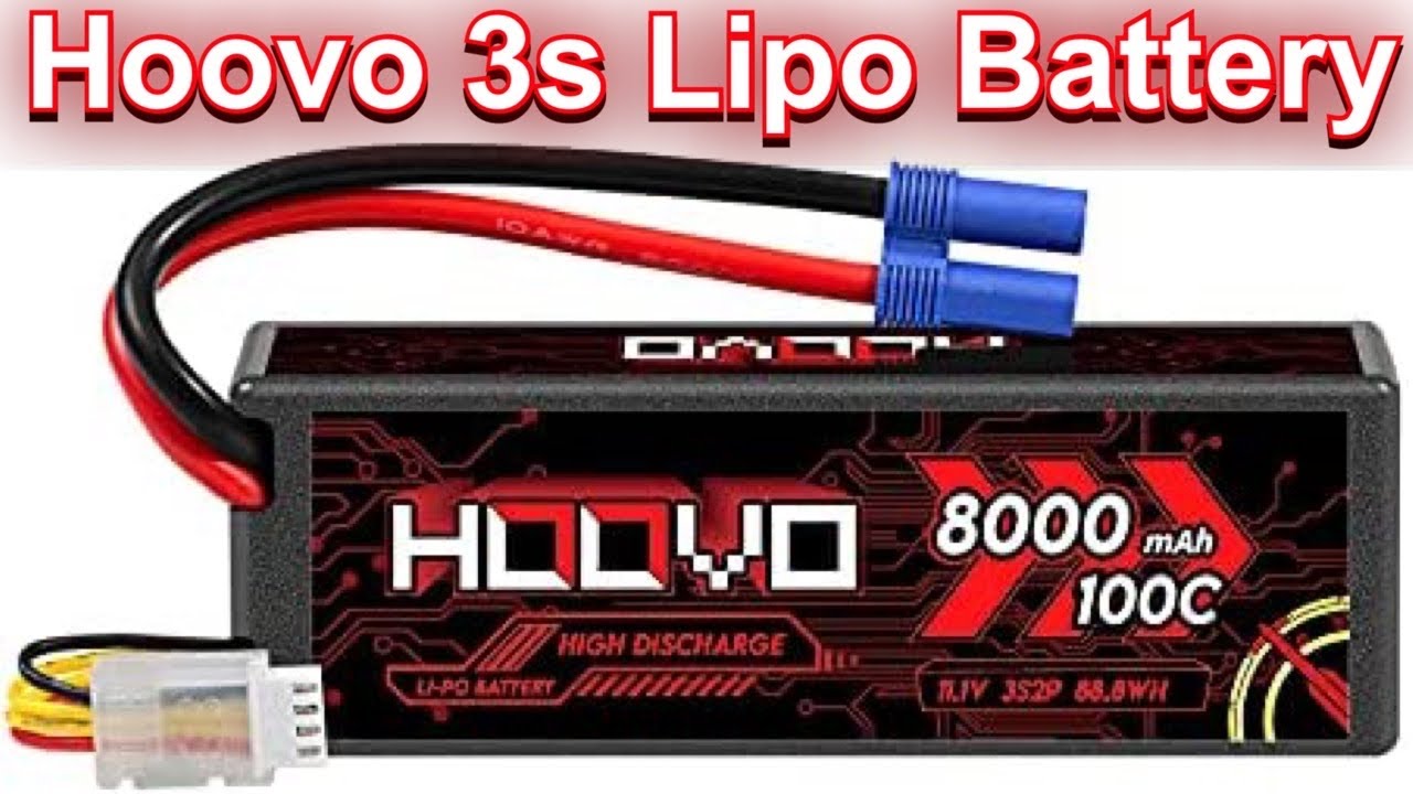 HOOVO 3S Lipo Battery 8000mAh 100C for RC Cars and Trucks
