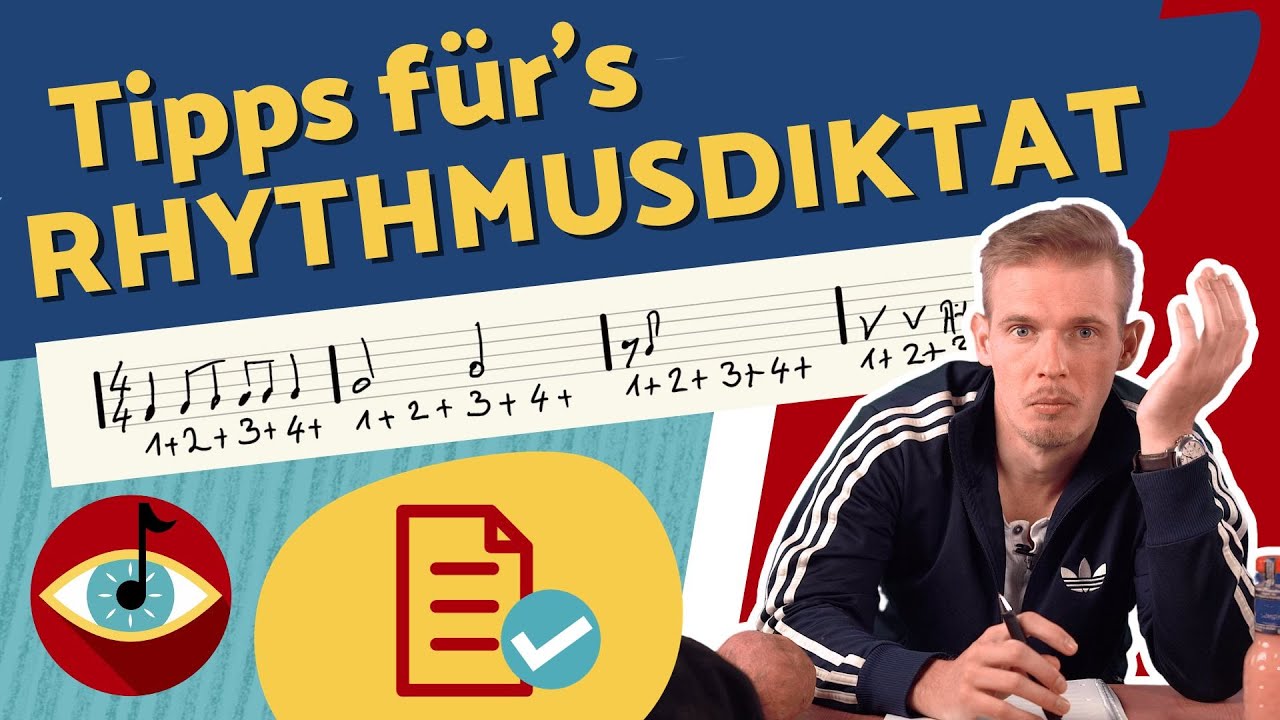 Tipps f&uuml;r's RHYTHMUSDIKTAT - so klappt's! Rhythmus schneller notieren. 🥁