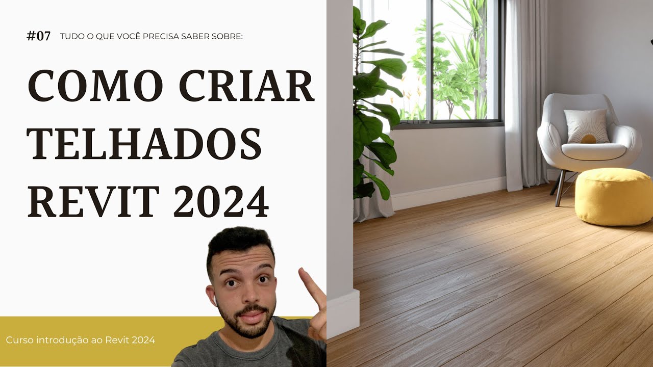 Como criar telhados no Revit 2024: Tutorial passo a passo [Aula 06]