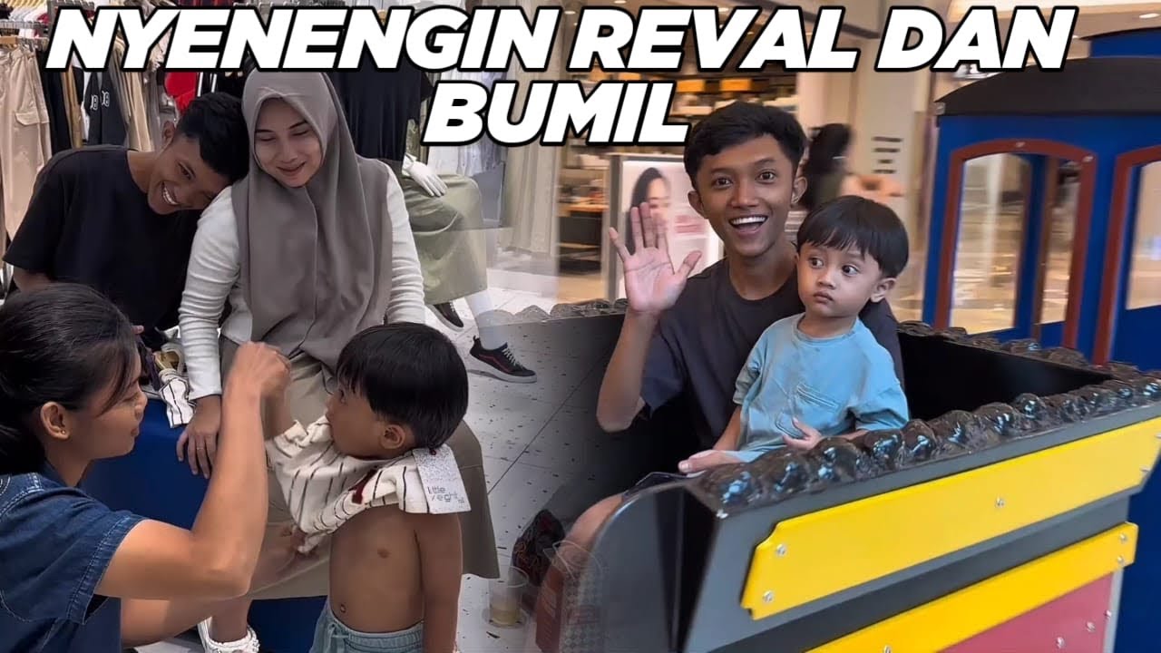 SEHARIAN MOMONG REVAL DAN BUMIL DI MALL GALAXY SURABAYA