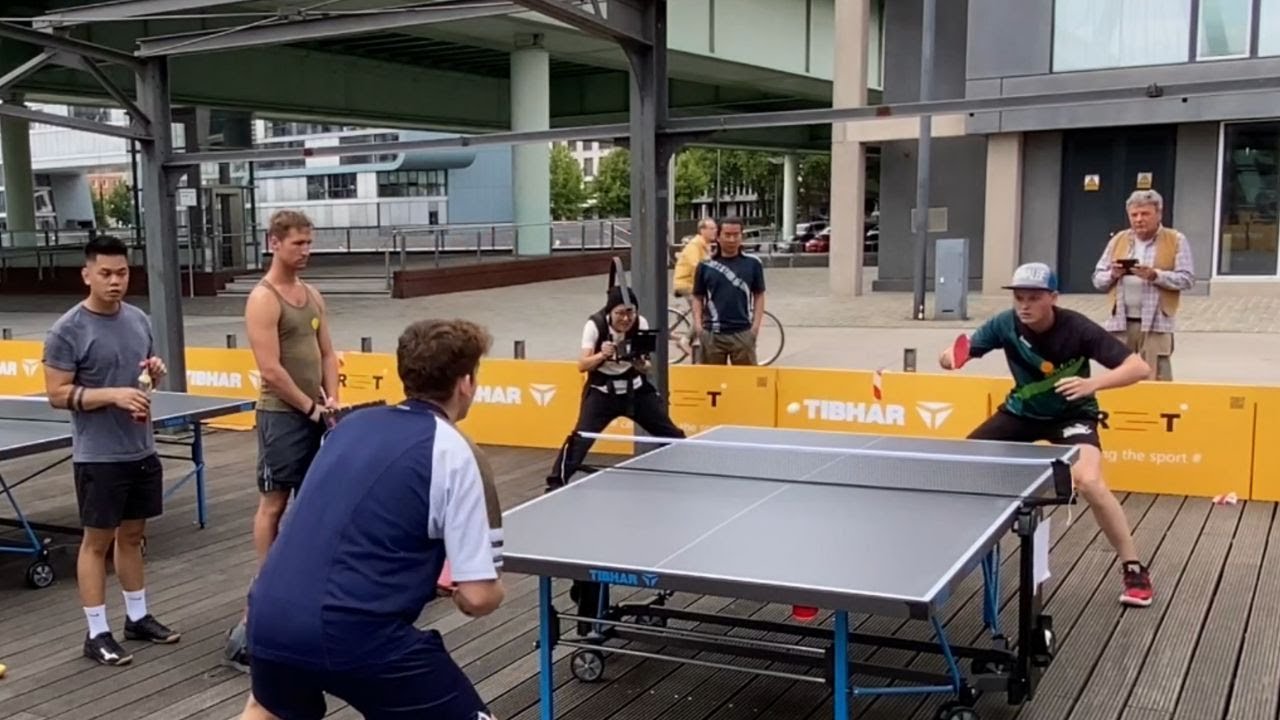 German Streettabletennis Open 2022: Fabian Grothe (TTR 1955) vs Max Westphal (TTR 2049) 🏓