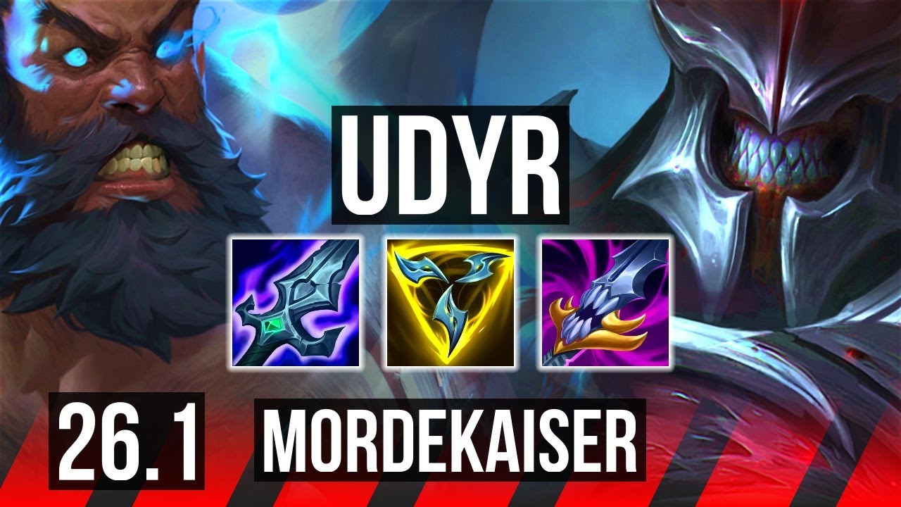UDYR vs MORDEKAISER (TOP) | Good KDA: 12/1/3 | EUNE Master | 26.1