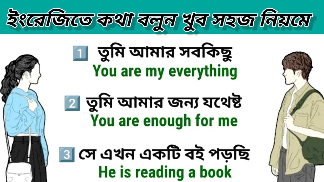 নতুনদের জন্য ইংরেজি ভাষা শিক্ষা // Spoken English Class For Beginner's // Easy way to learn English 