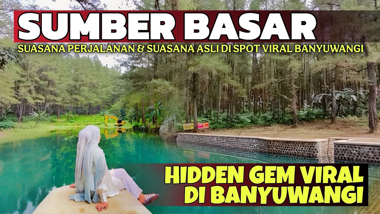 BENDUNGAN ESTETIK VIRAL DI BANYUWANGI ! | Suasana Perjalanan & Suasana Asli di Dam Sumber Basar
