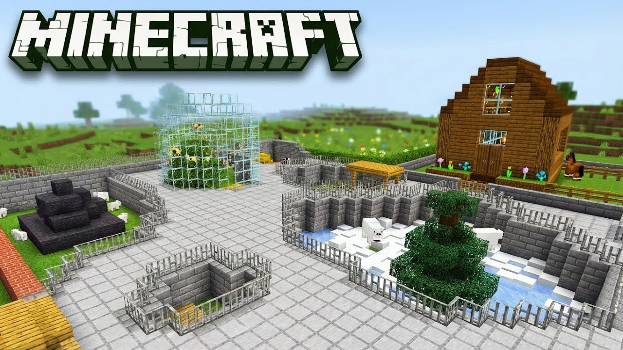 Building a zoo keepers cottage in Minecraft