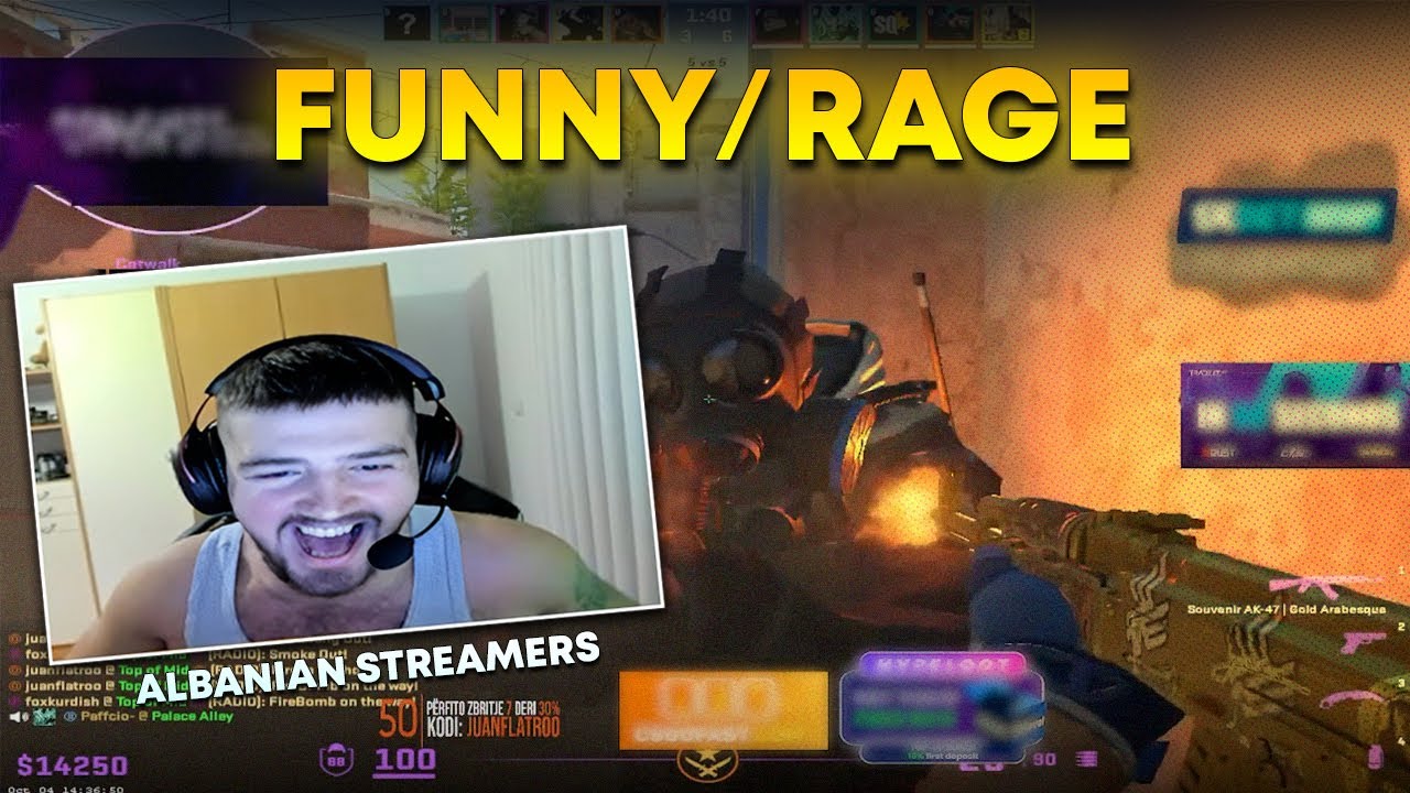 Albanian Streamers - Funny/Rage Moments | CS2 (juanflatroo,xhocii,drrle,enk00 & more)