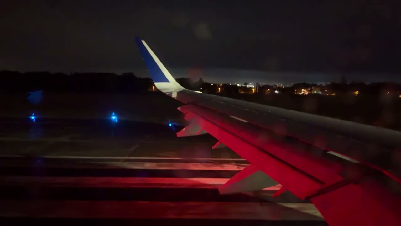 MUST WATCH Delta A321 Neo Takeoff at Night Santiago STI Dominican Republic in 4K 