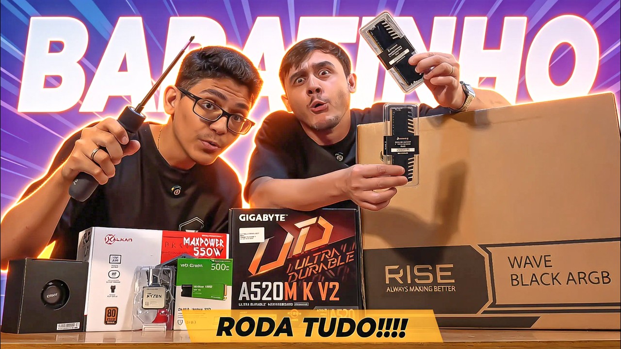 Montando PC GAMER AMD BARATO P/ JOGOS EM 2026 I Teste em Jogos
