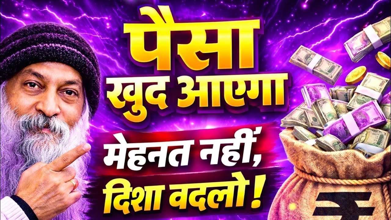 मेहनत नहीं, दिशा बदलो – पैसा खुद आएगा | Money secret Osho Wisdom on Smartness & Success