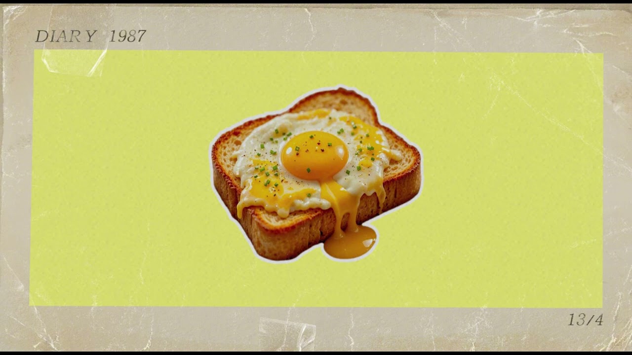 !!Egg and Cheese Toast!! LOFI Soft chillhop with gentle cozy night cafe feeling