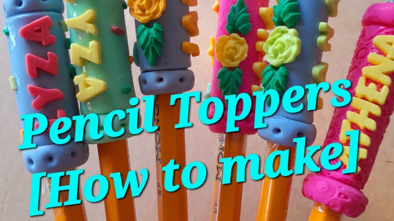How to make Detachable Pencil with name [airdryclay]