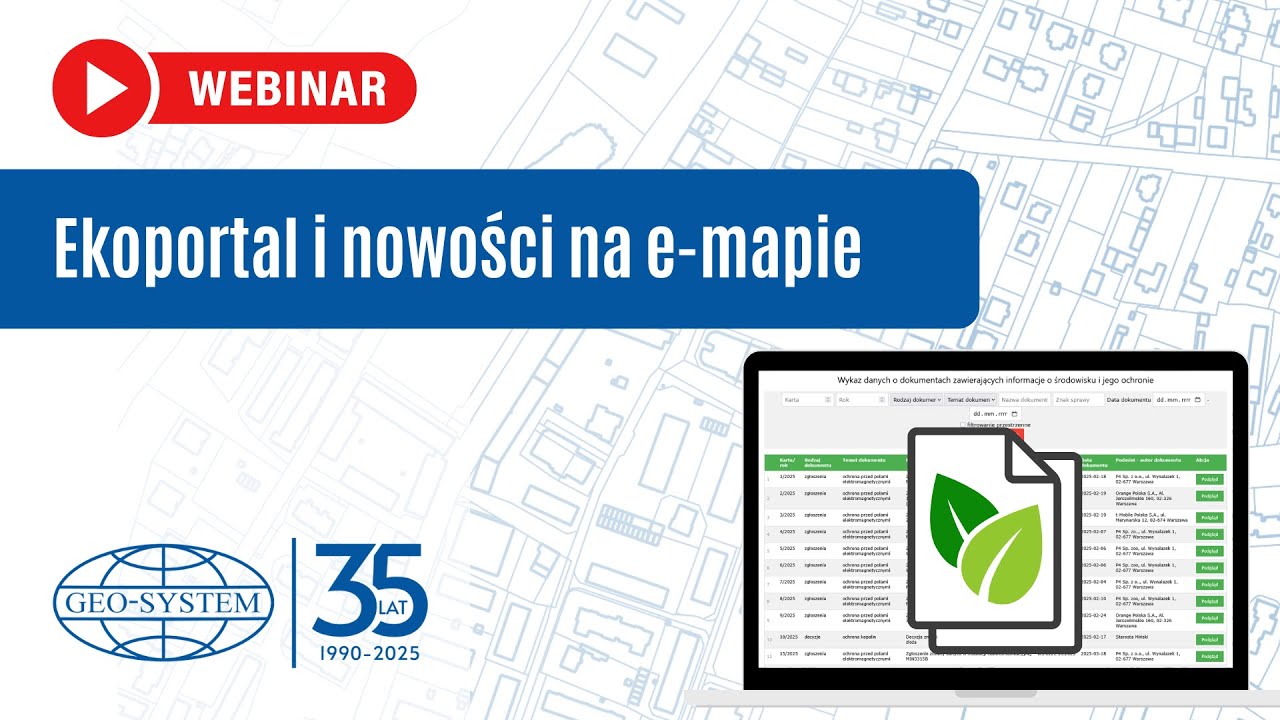 Seminarium on-line: Ekoportal na e-mapie #2